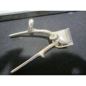 HANDY 000 stainless chrome metal beard hair trimmer manual VINTAGE